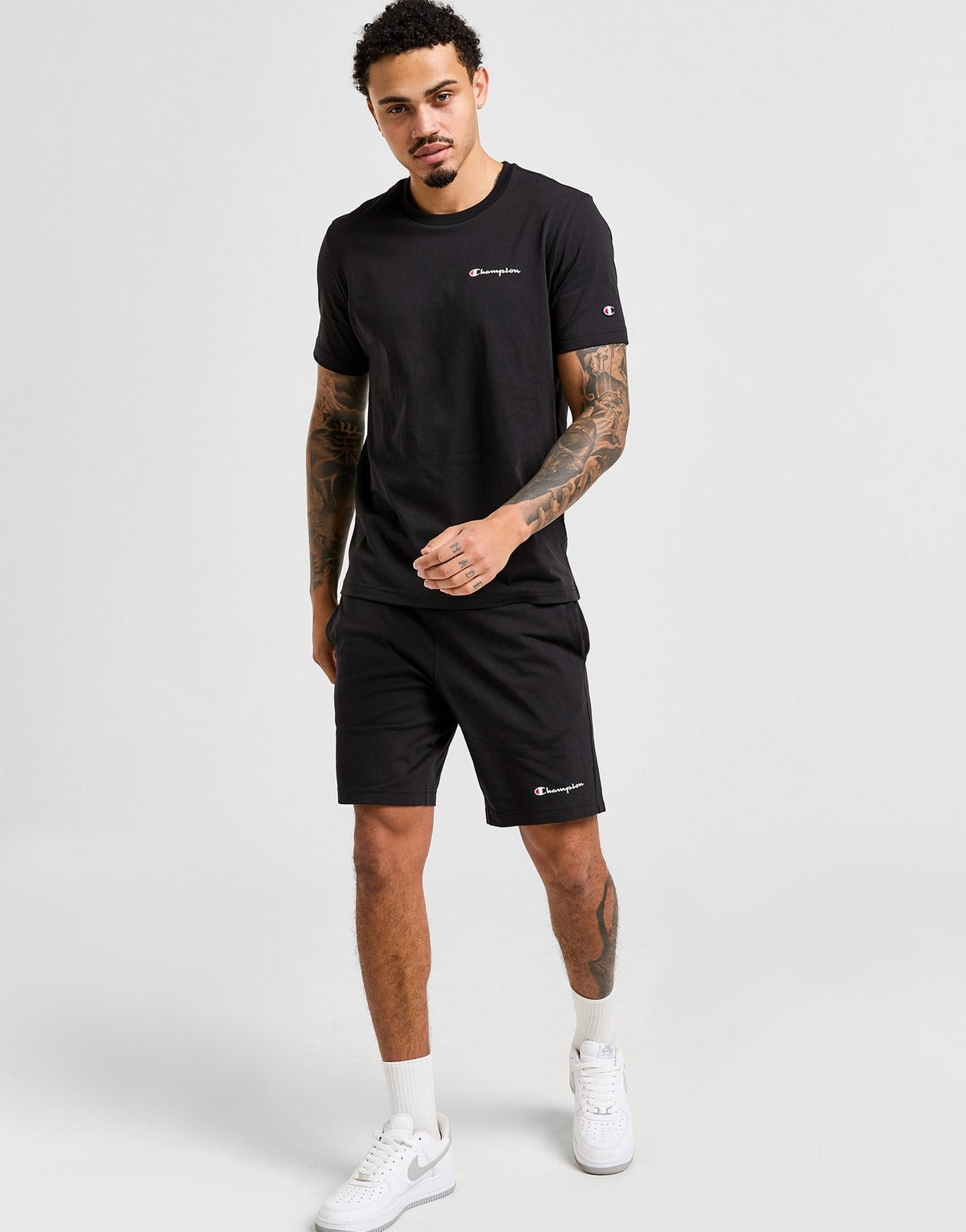 Champion Short-Tee Twin Set - Heather Gray - Brand Store
