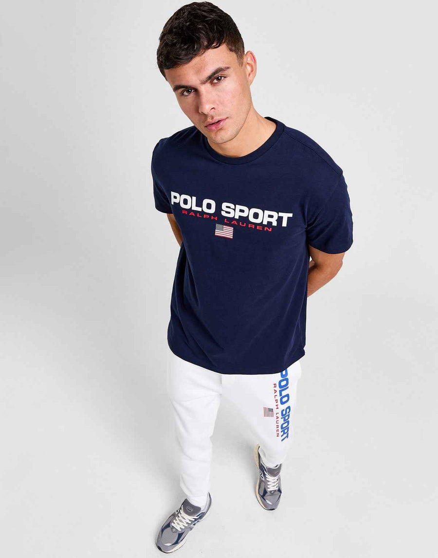 Polo Sports Logo Tee - Navy