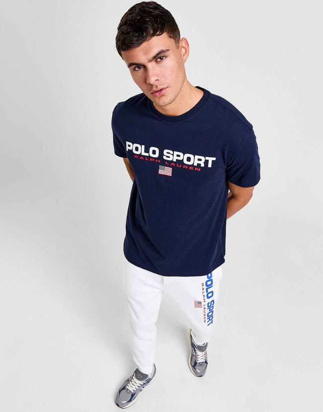 Polo Sports Logo Tee - Navy