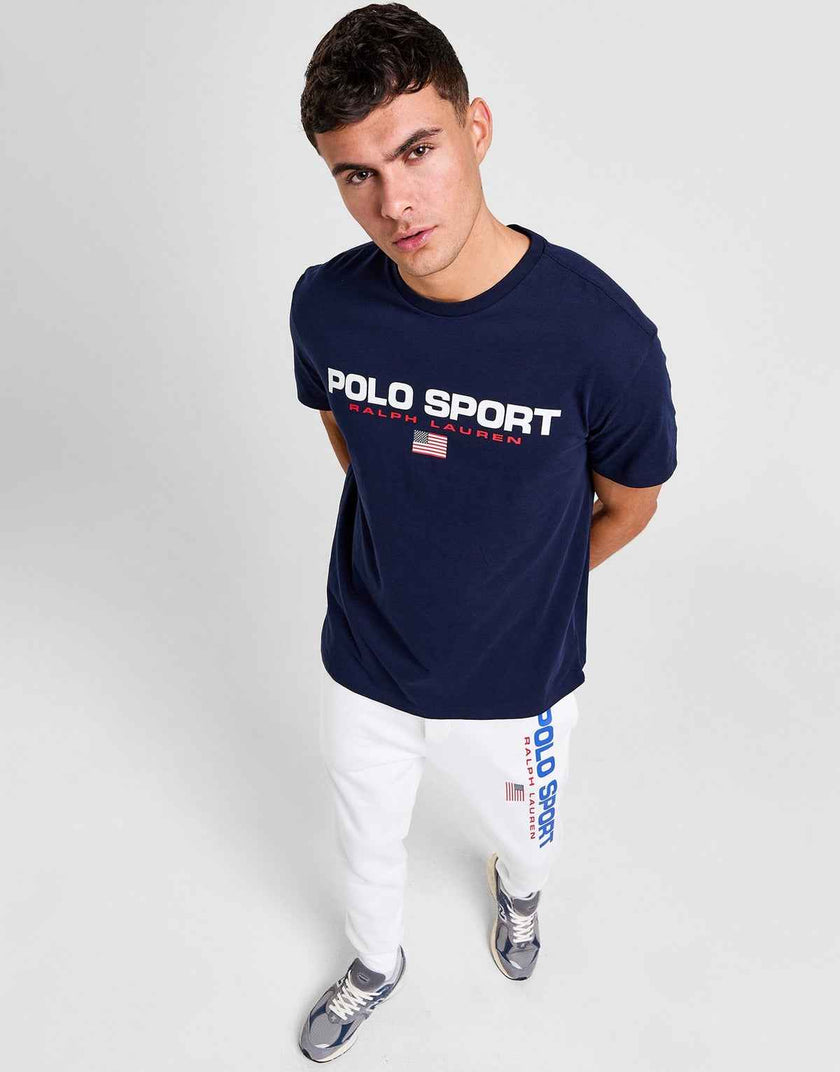 Polo Sports Logo Tee - Navy