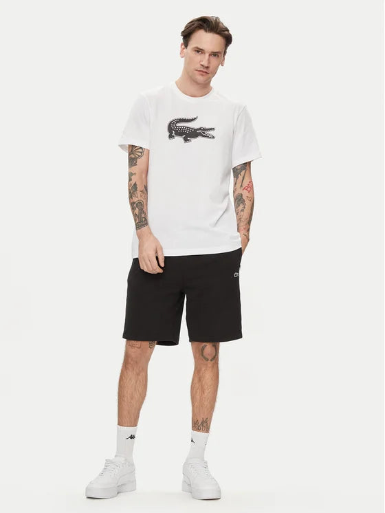 Lacoste Crocodile Logo Tee - White - Brand Store