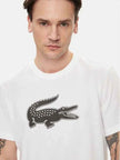 Lacoste Crocodile Logo Tee - White