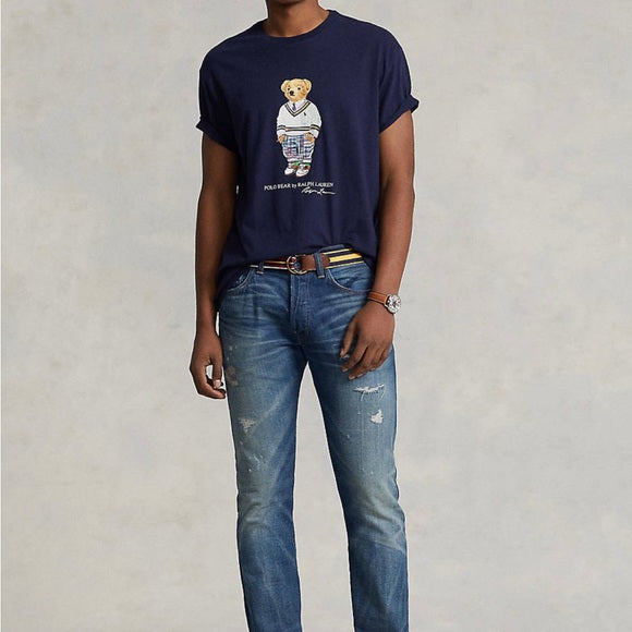 Polo Bear Cricket Jercy Logo Tee - Navy - Brand Store