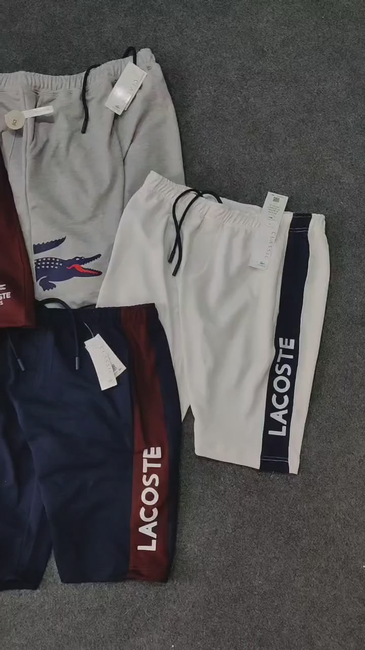 Lacoste Crocodile Printed Shorts - Gray