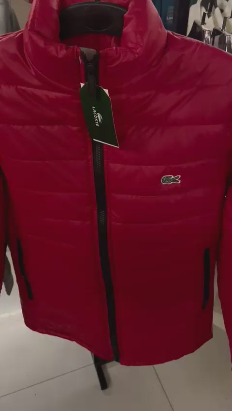 Lacoste Red Puffer Jacket
