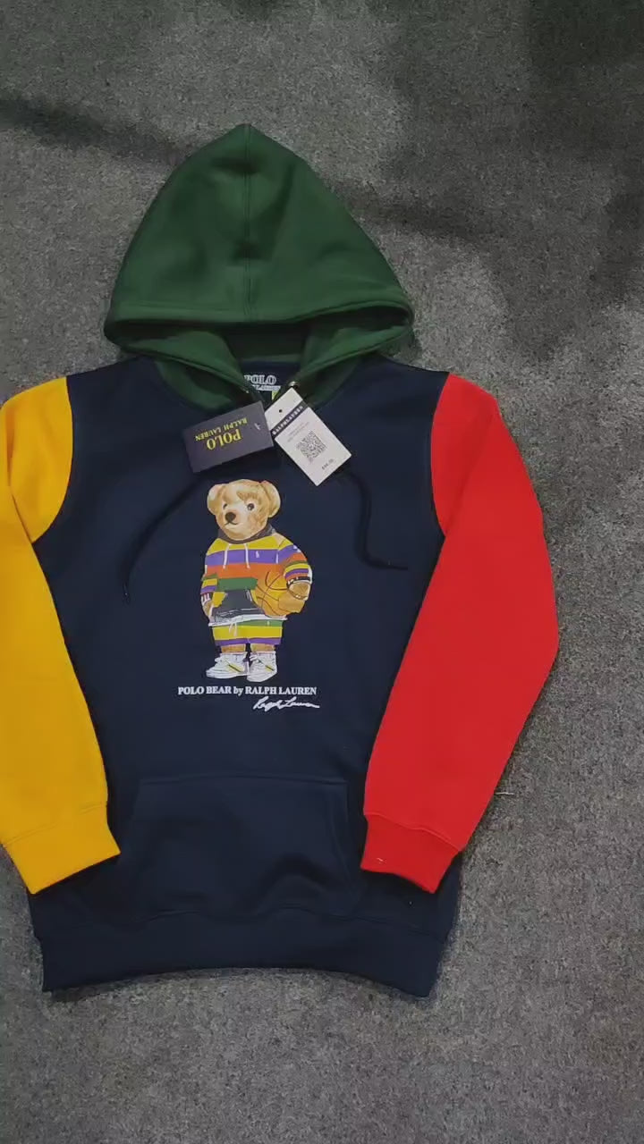 POLO Colourblock Hoodie - Navy, Red, Yellow