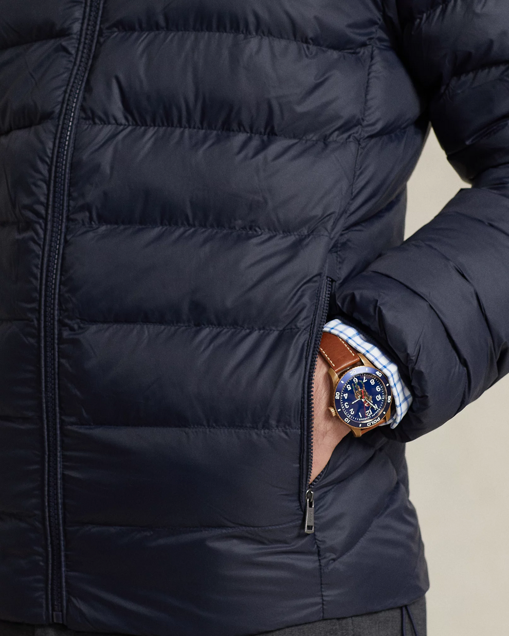 POLO Puffer Jacket - Navy Blue