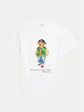 Boys Polo Bear Cap Shirt - White - Brand Store