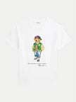 Boys Polo Bear Cap Shirt - White - Brand Store