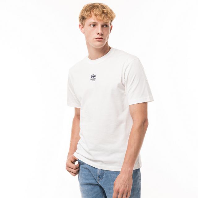 Lacoste Paris Logo Tee - White - Brand Store