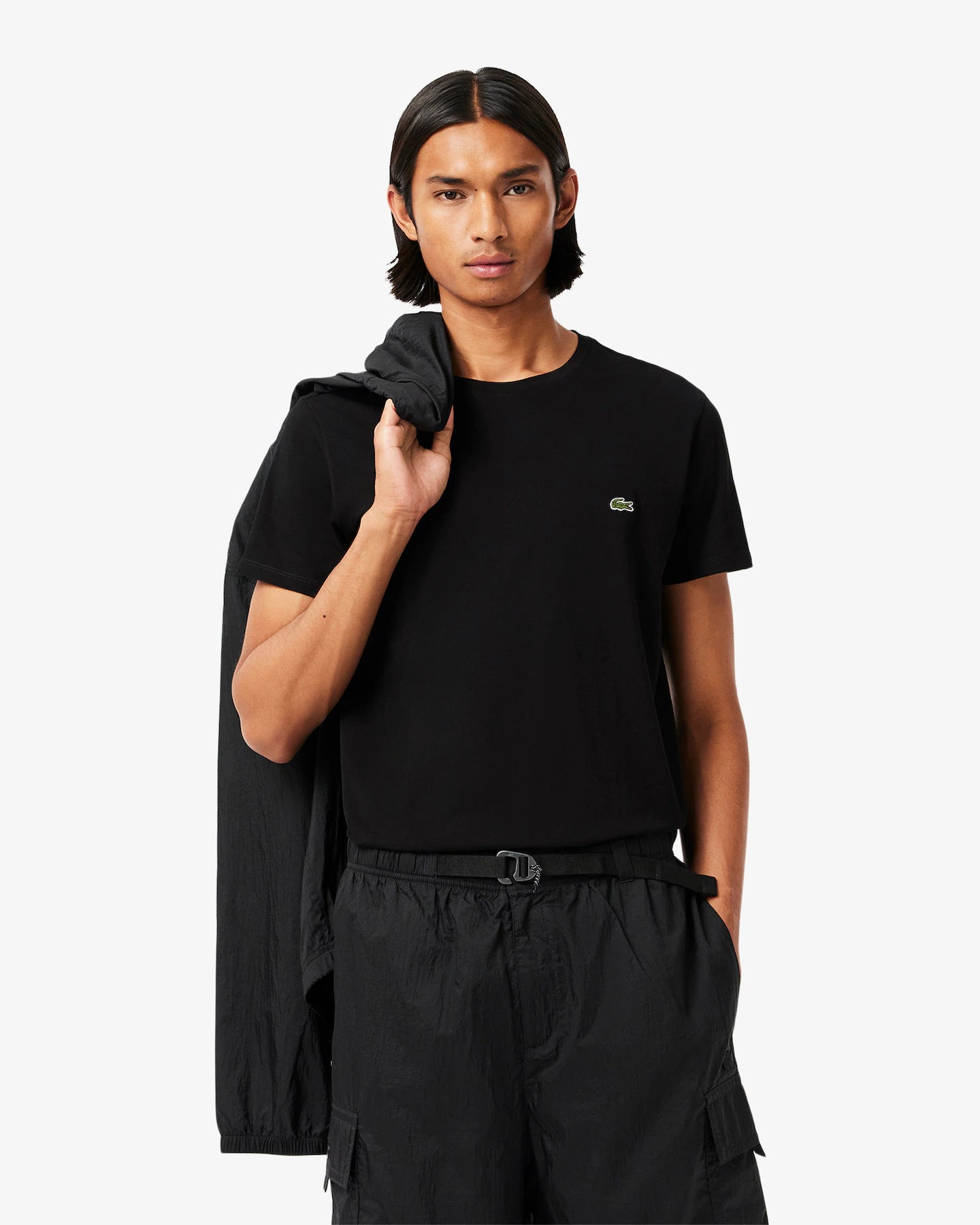 Lacoste Solid Tee - Black - Brand Store