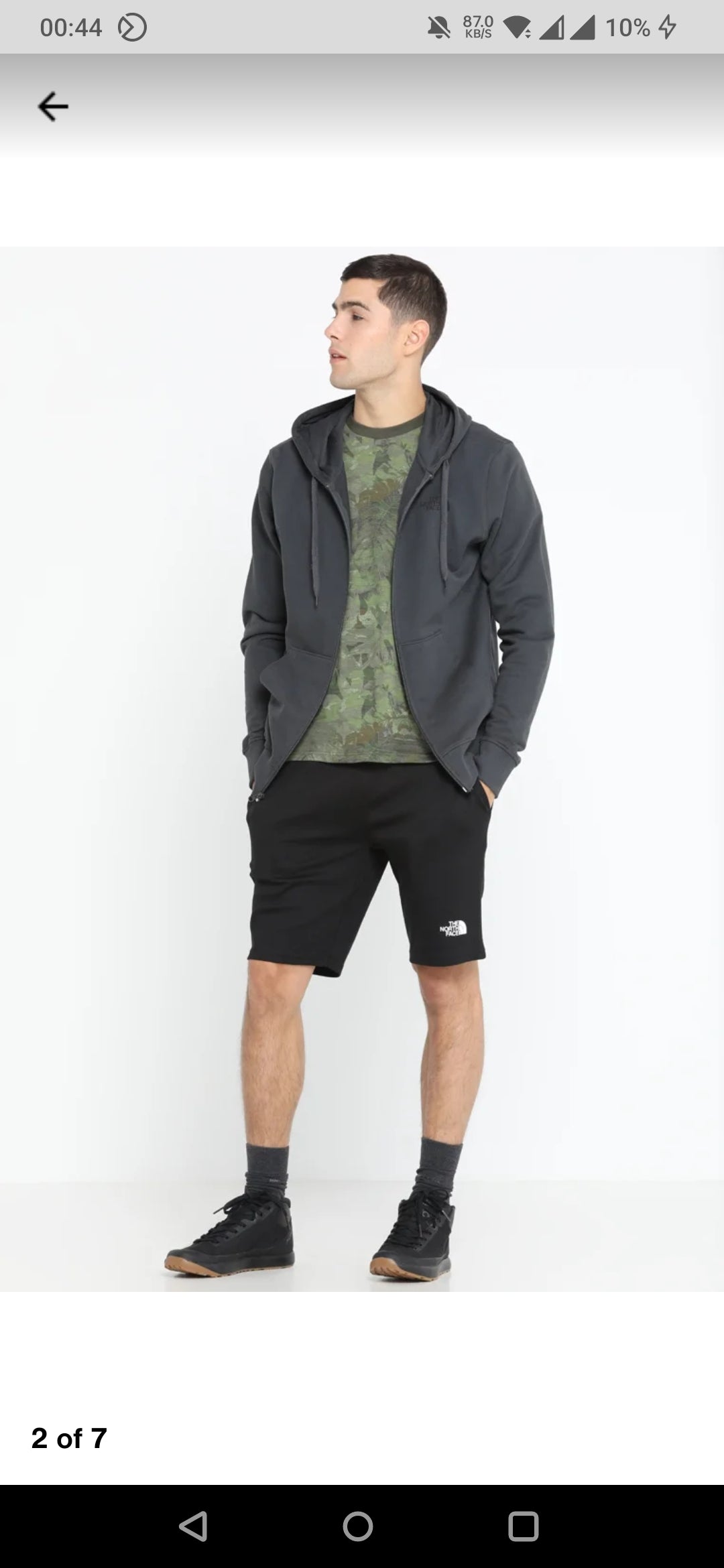 TNF Classic Logo Terry Shorts - Black