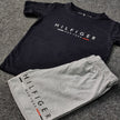 Kids Hilifiger Signature Short Set - Navy/Gray - Brand Store