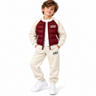 GAP Kids Hybrid Puffer Tracksuit Set – Burgendy/Biege