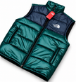 TNF Sleeveless Puffer - Green/Black