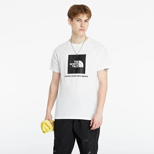 The Northface Raglan Box Tee - White - Brand Store