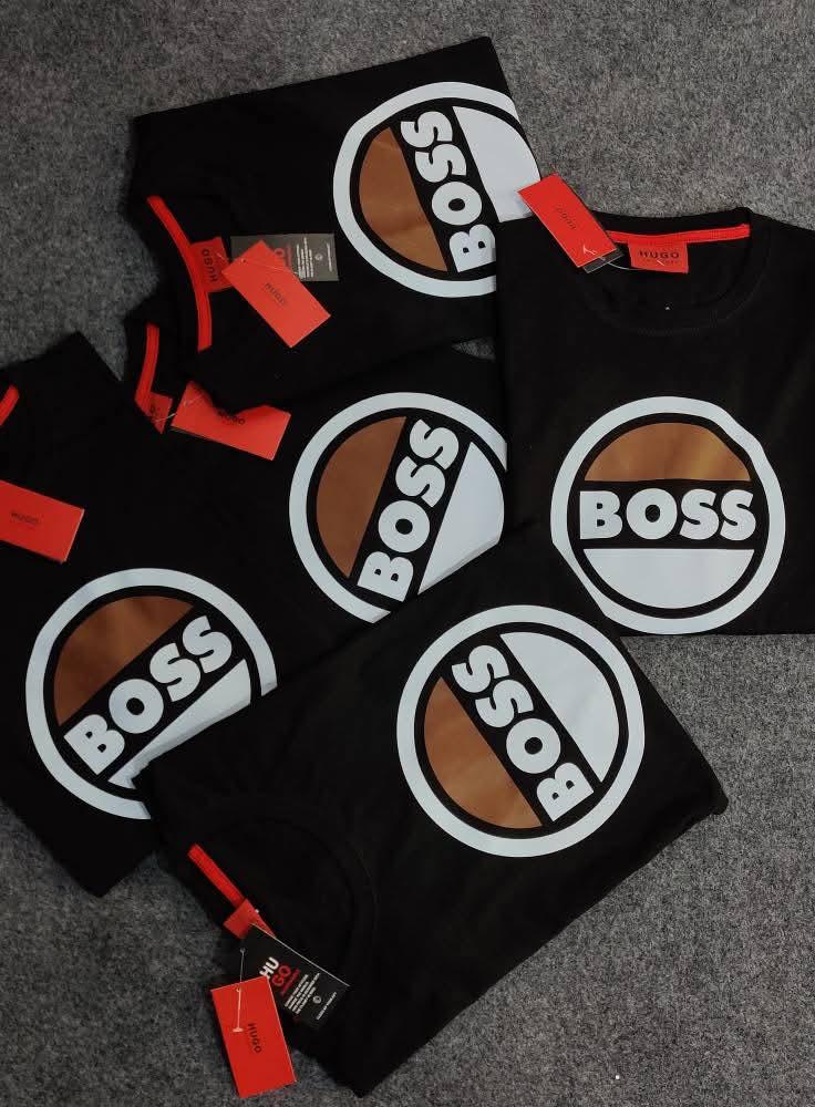 Boss Round Logo Tee - Black - Brand Store