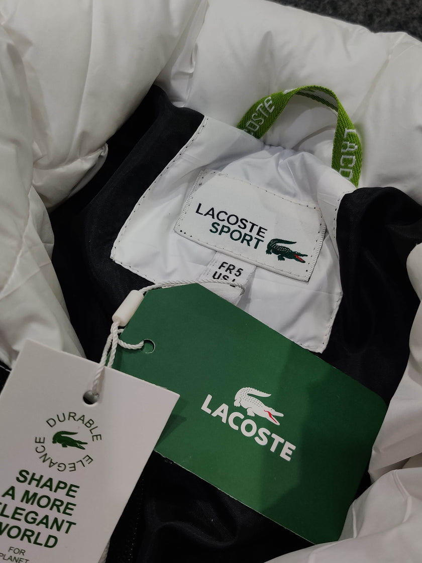 Lacoste White Puffer Jacket