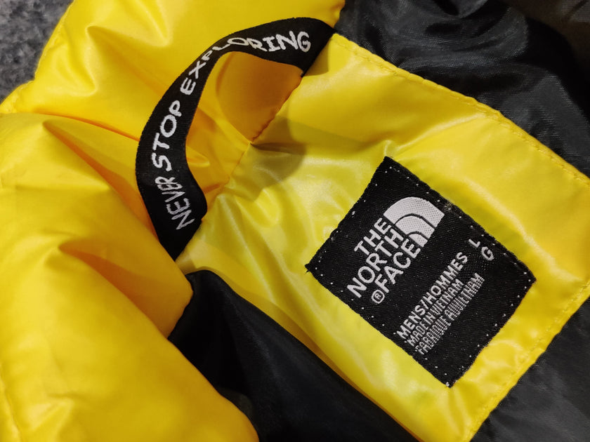 TNF Full Sleeves Kids Puffer - Yellow