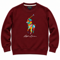 Polo Multi Pony Sweatshirt - Burgundy