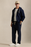 Polo Tracksuit With Zipper Hoodie - Navy