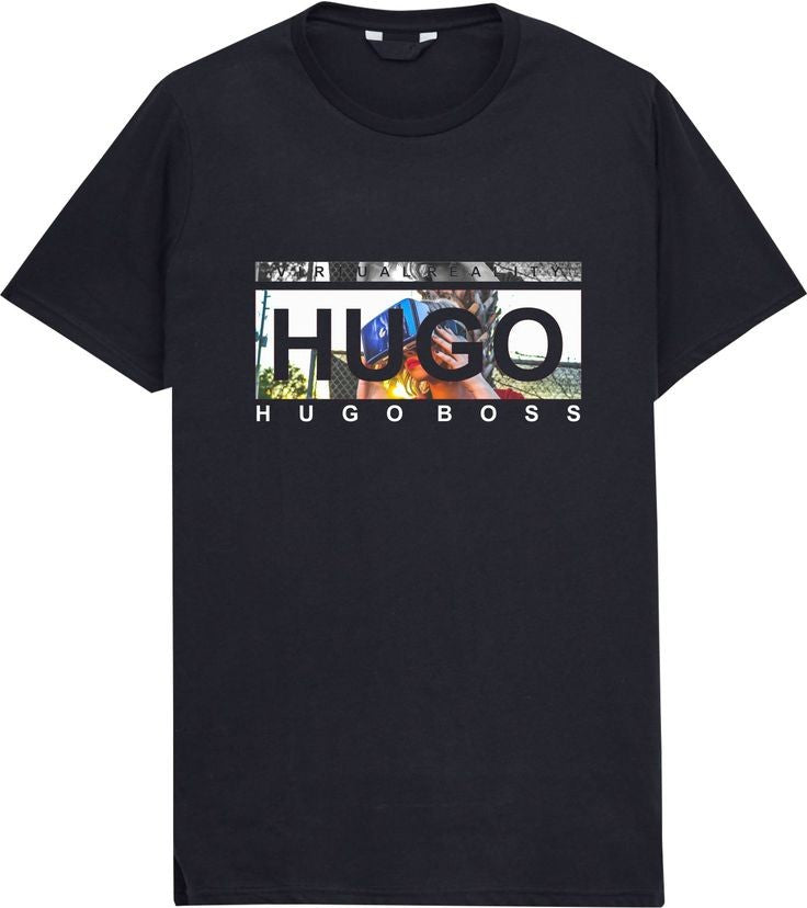 Hugo graphic Tee - Black - Brand Store