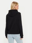Guess Embroidered Triangle Logo Womens Pullover Hoodie - Black