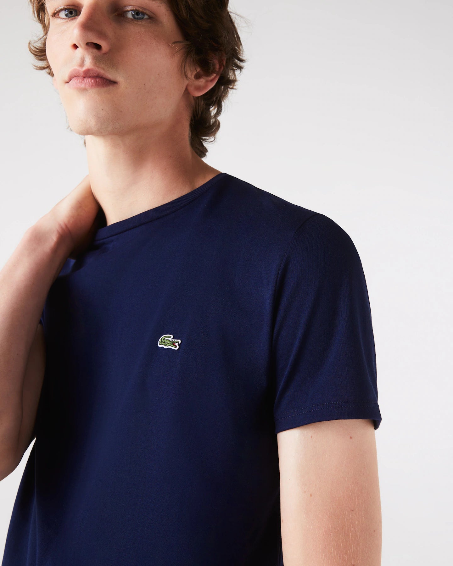 Lacoste Solid Tee - Navy - Brand Store