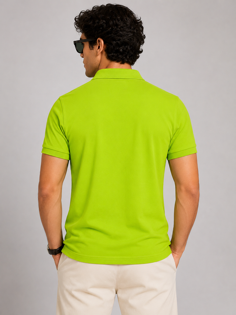 Polo Pique Green Shirt
