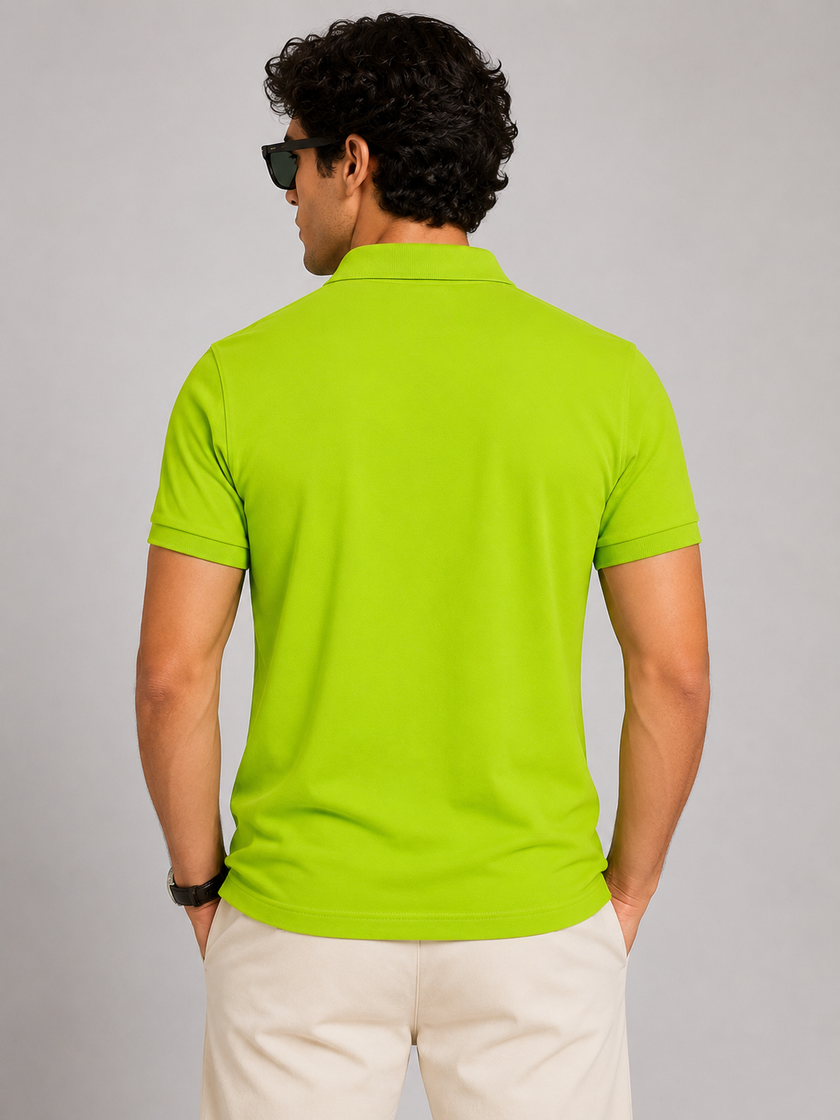 Polo Pique Green Shirt