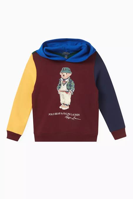 POLO Colourblock Hoodie - Burgundy, Blue, Yellow