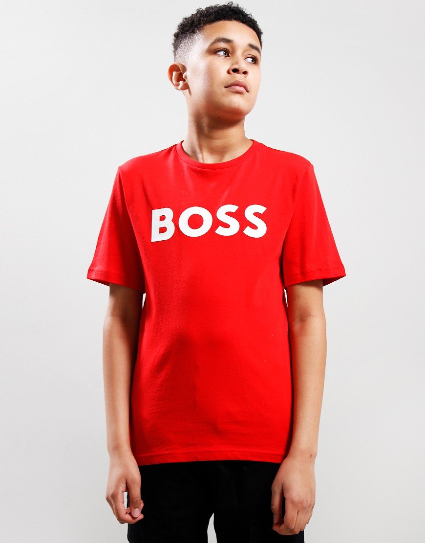 BOSS Boys T Shirt - Red
