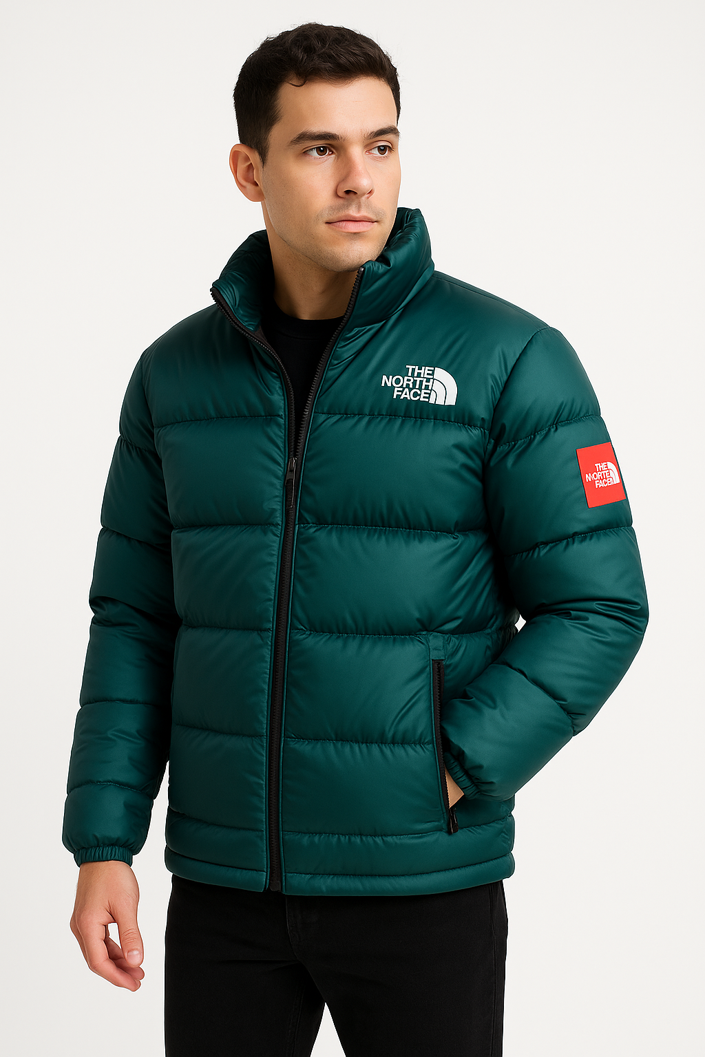TNF Paded Jacket -Bottle Green