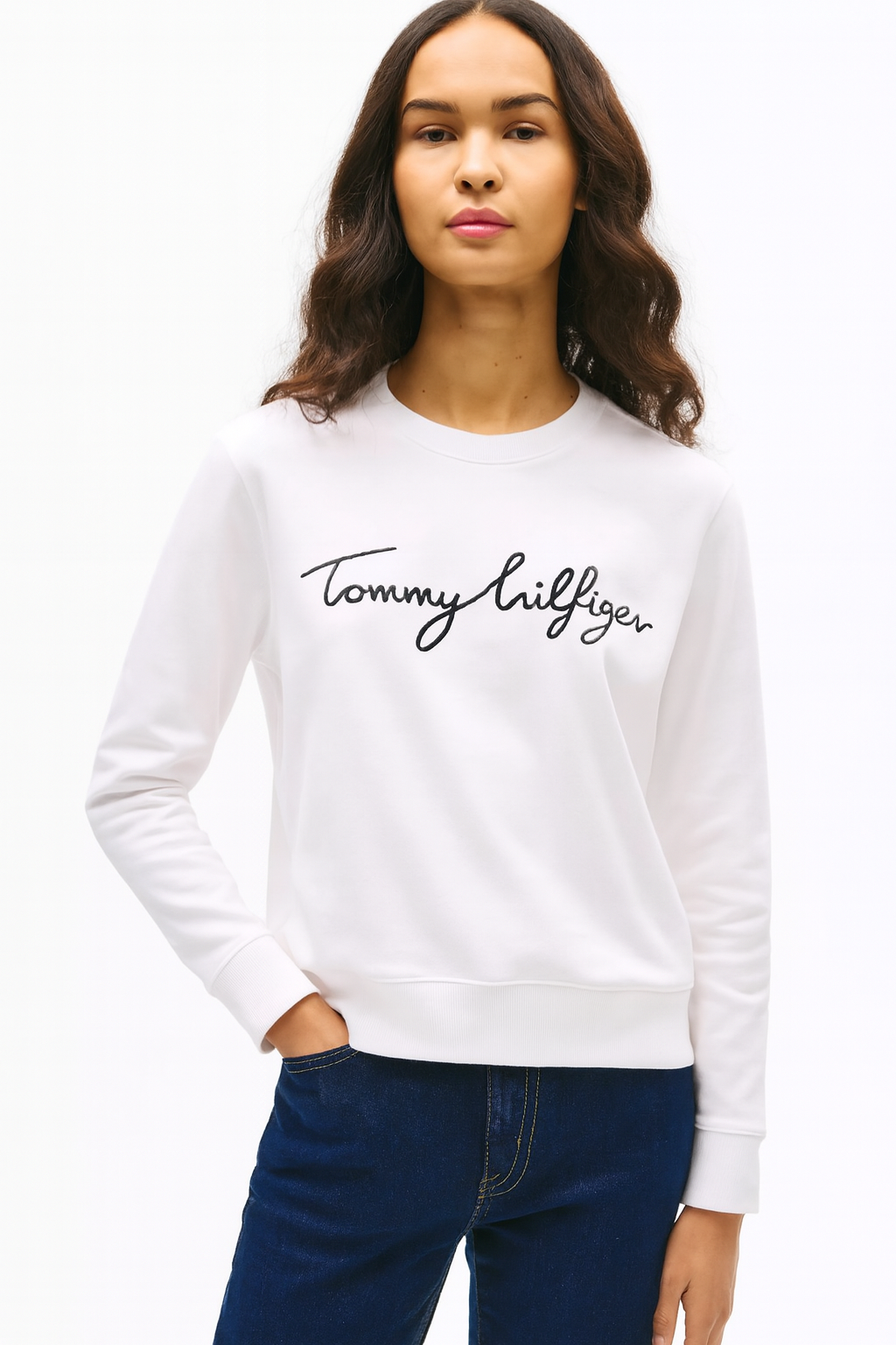 Tommy Signature Women's Sweatshirt - White