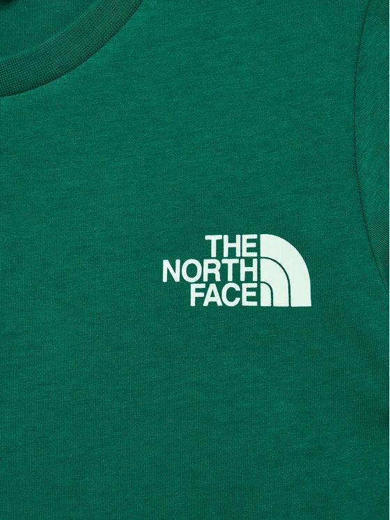 Boys Tnf Chest Logo Tee - Green - Brand Store