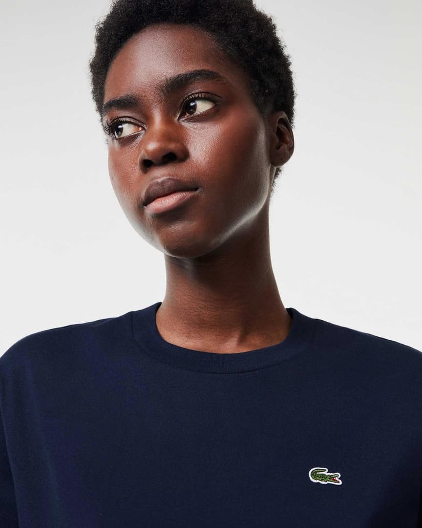 Lacoste Logo Tee - Navy Blue - Brand Store