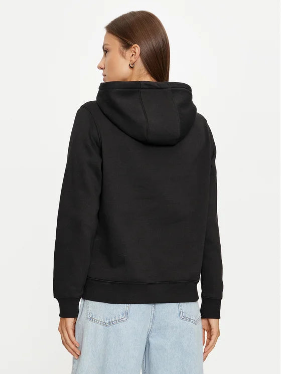 Tommy Flag Logo Women's Pullover Hoodie - Black