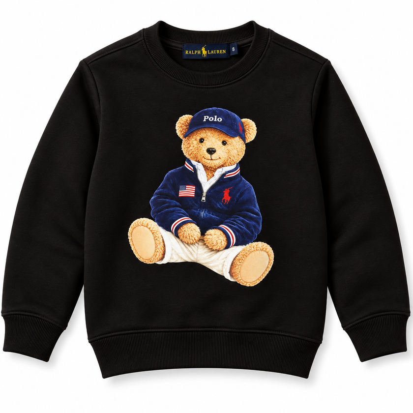 Polo Bear Sweatshirt - Black