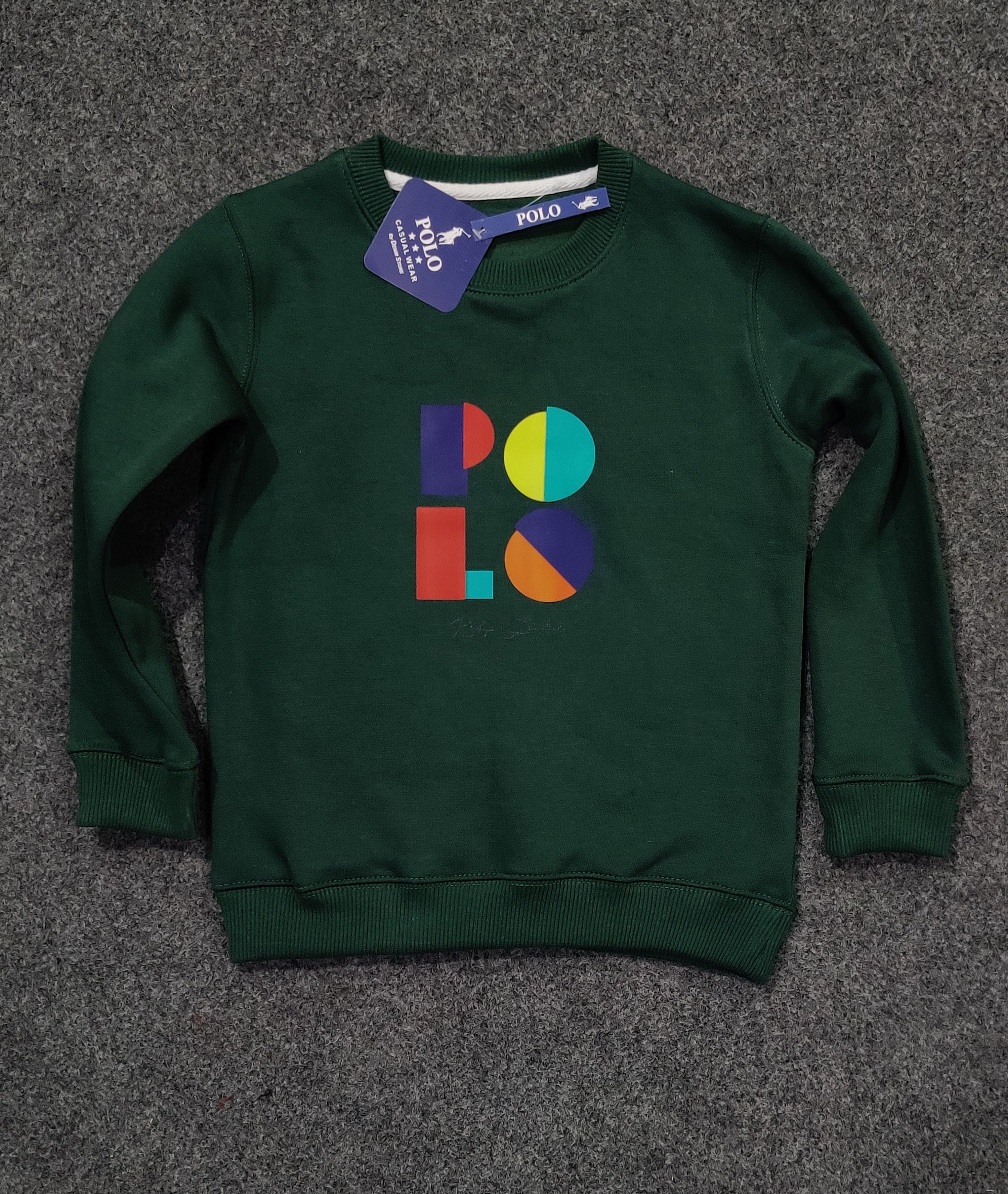 Polo Multi Logo Sweatshirt - Green - Brand Store