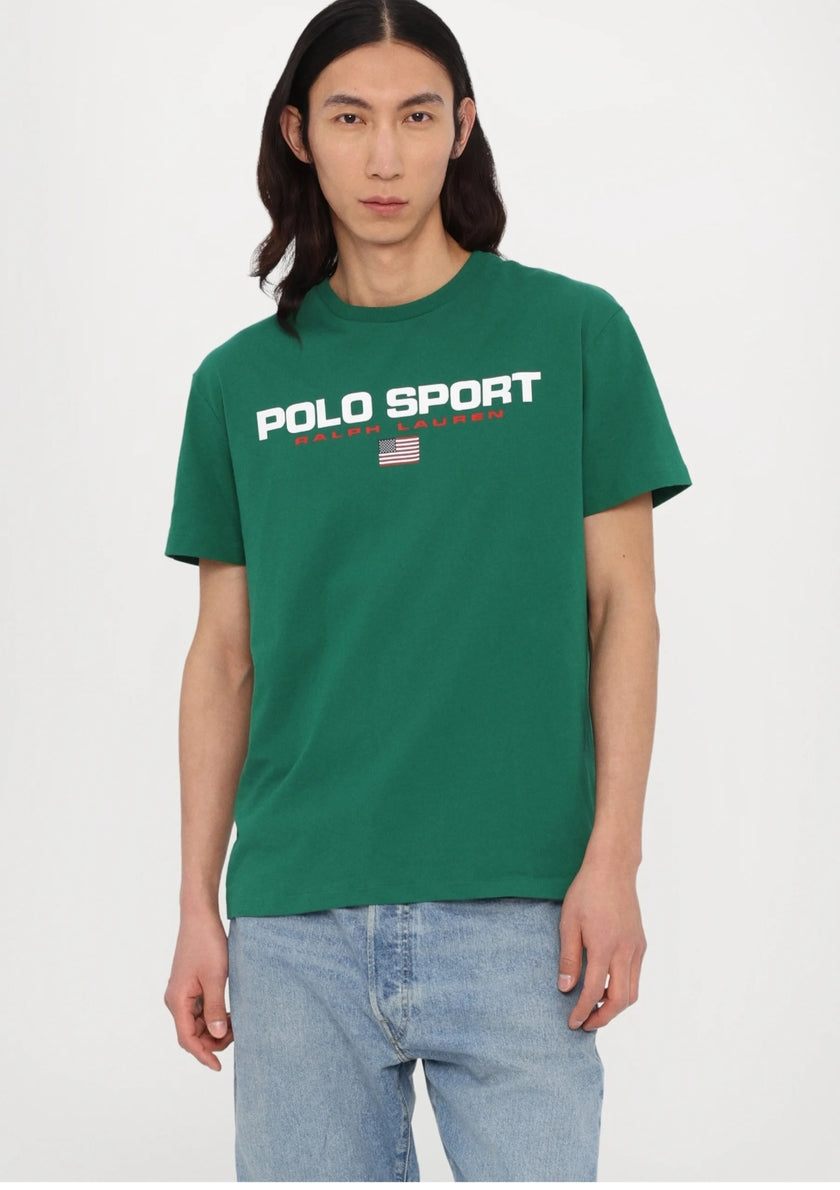 Polo Sports Logo Tee - Green - Brand Store