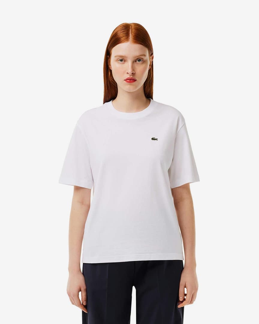 Lacoste Logo Tee - White