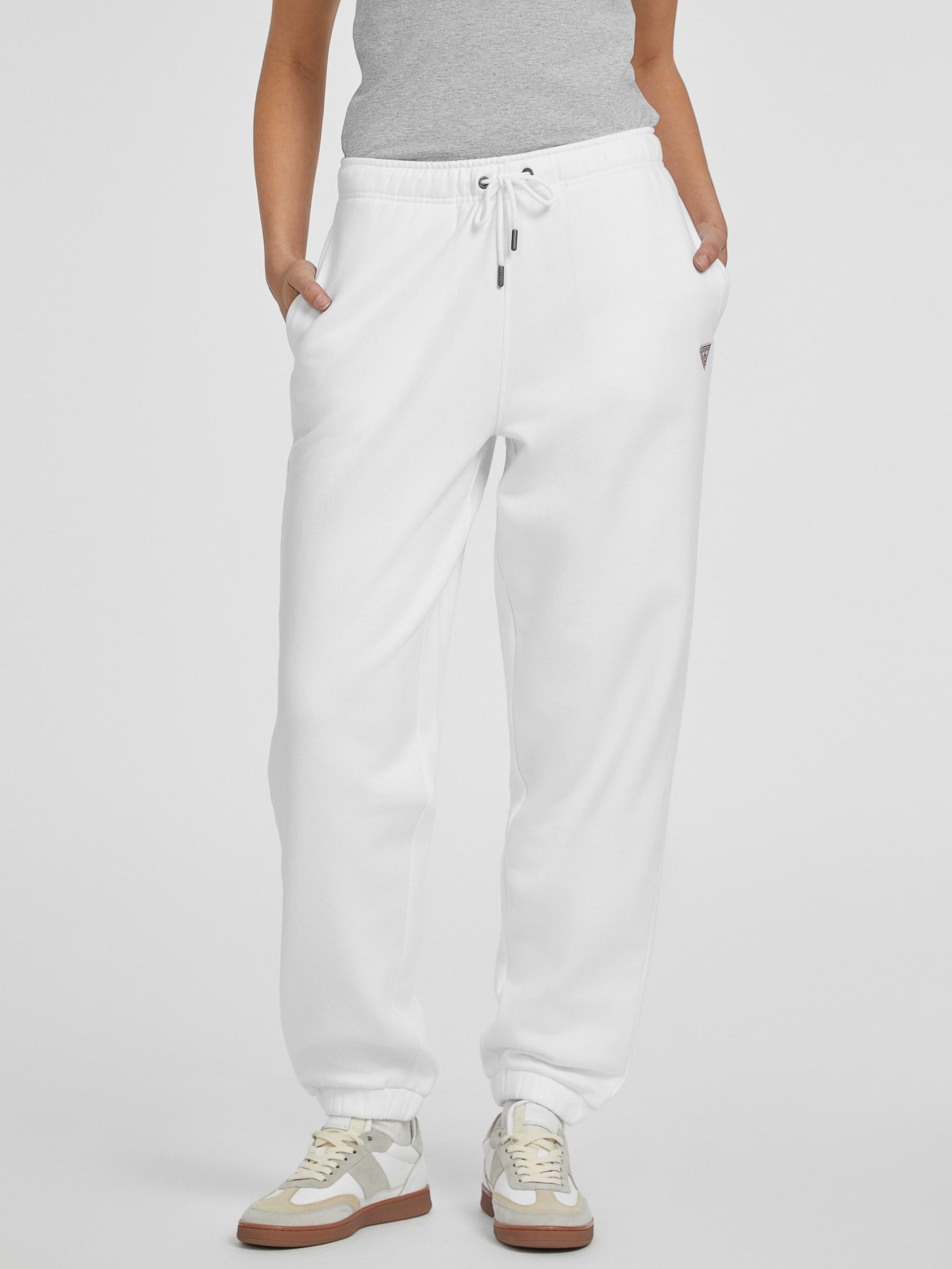 Guess Mini Triangle Jogger Trousers - White