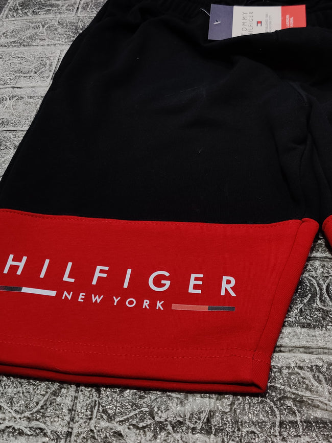 Hilfiger Colorblock Shorts - Black/Red - Brand Store