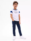 Tommy Colorblock Kids Tee - White - Brand Store