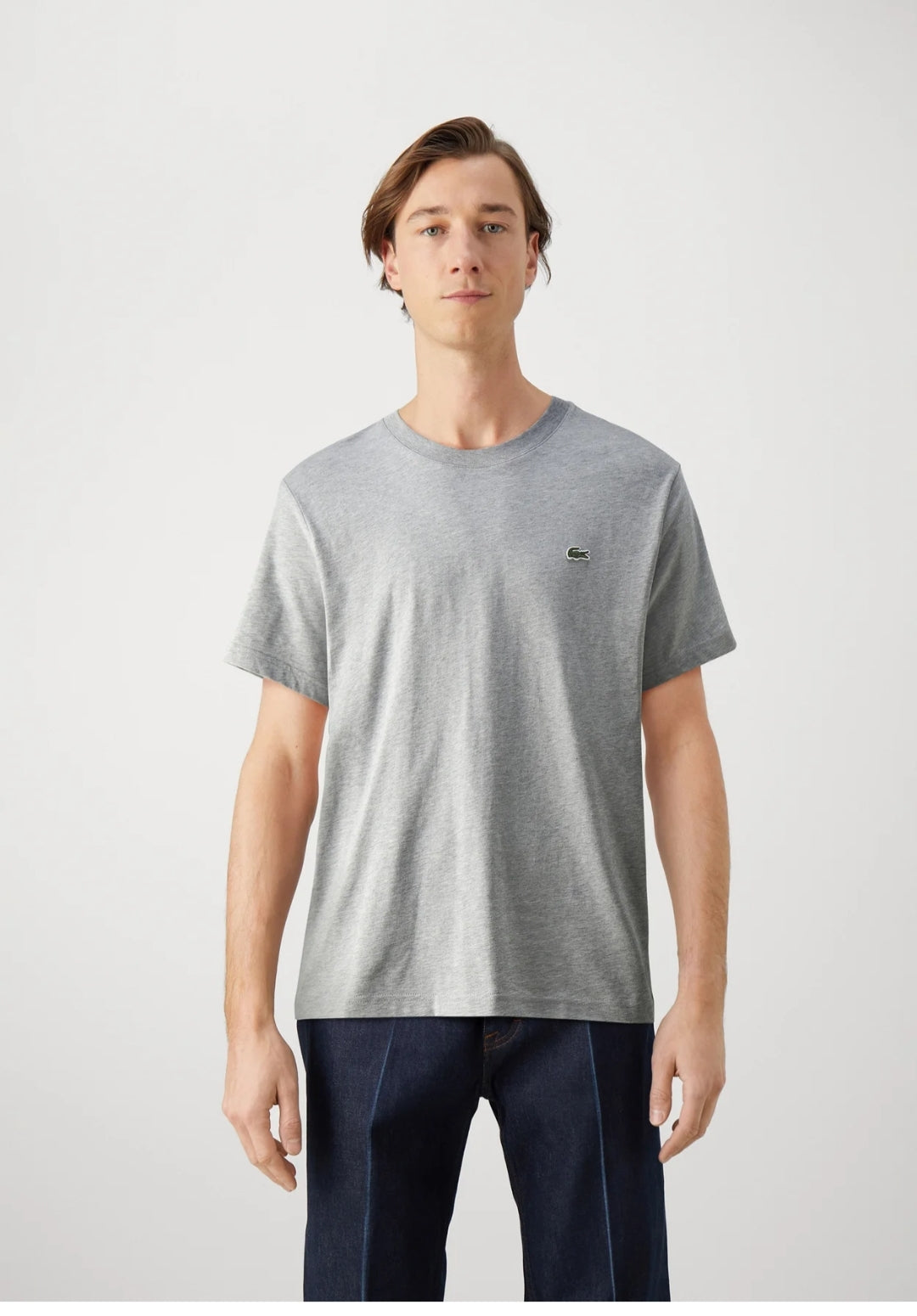 Lacoste Solid Tee - Heather Gray - Brand Store