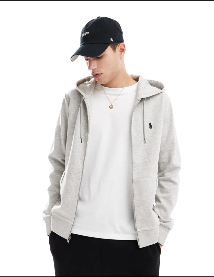 RL POLO Zipper Hoodie - Grey