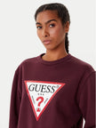 Guess Womens Sweatshirt - Burgundy