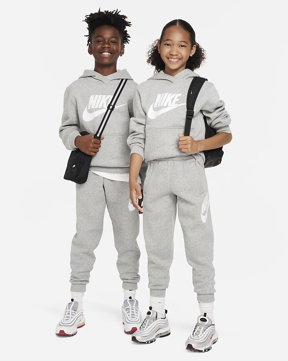 NK Pullover Hoodie Kids Unisex - Grey