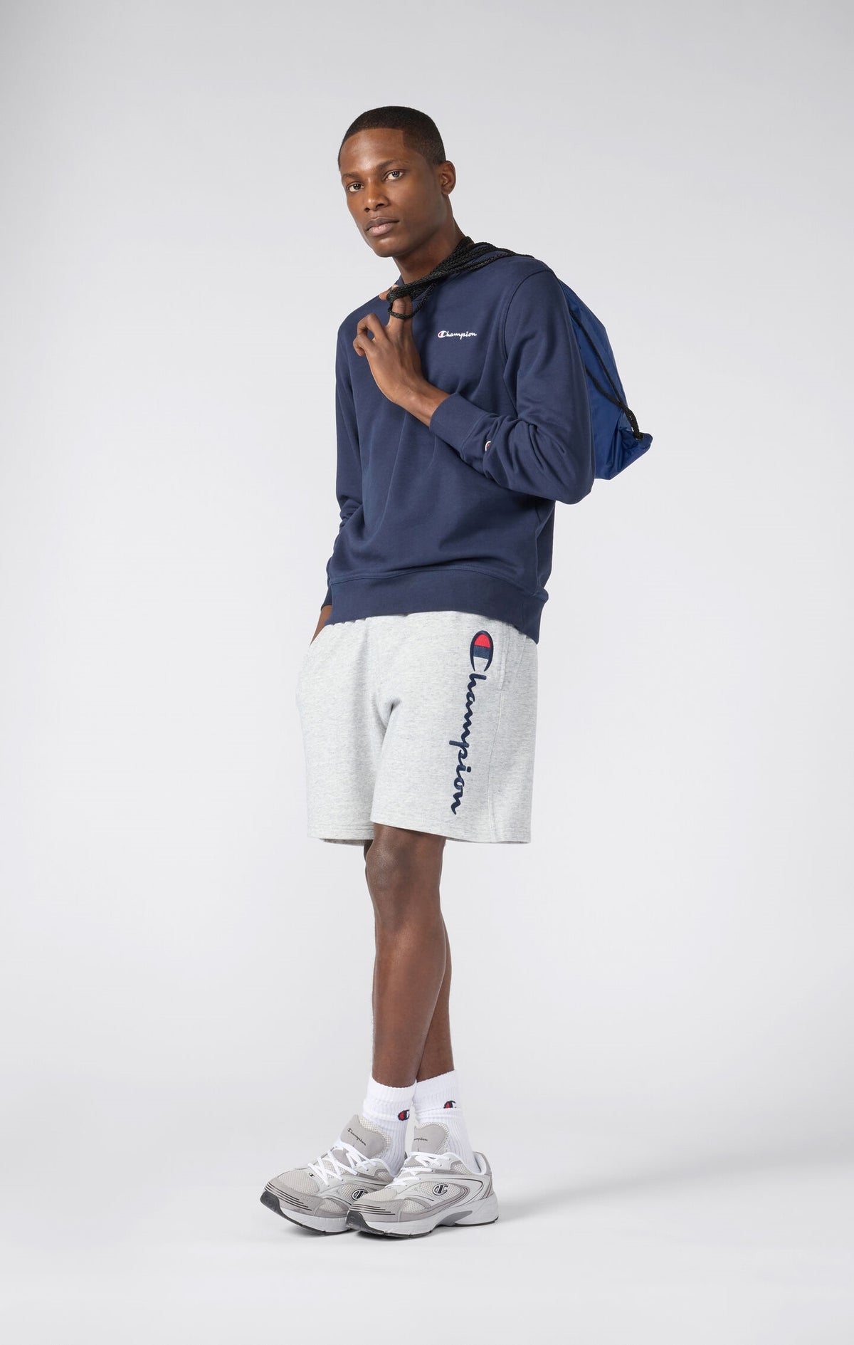 CHAMPION Lightweight French Terry Shorts - Grey - Brand Store