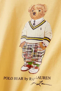Boys Polo Bear Shirt - Yellow - Brand Store